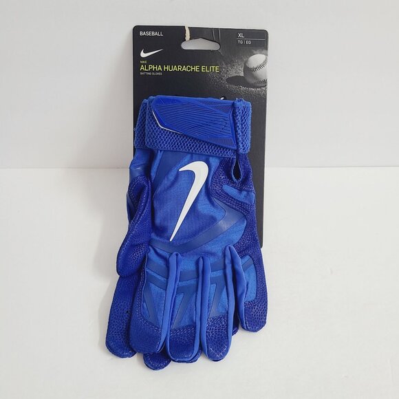 Nike Alpha Huarache Elite Batting Gloves CV0720-468 Size XL Blue